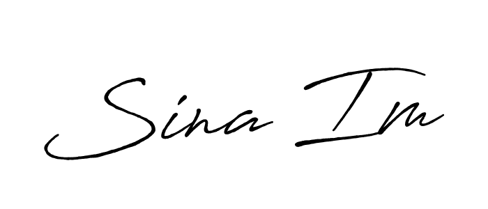 It looks lik you need a new signature style for name Sina Im. Design unique handwritten (Antro_Vectra_Bolder) signature with our free signature maker in just a few clicks. Sina Im signature style 7 images and pictures png