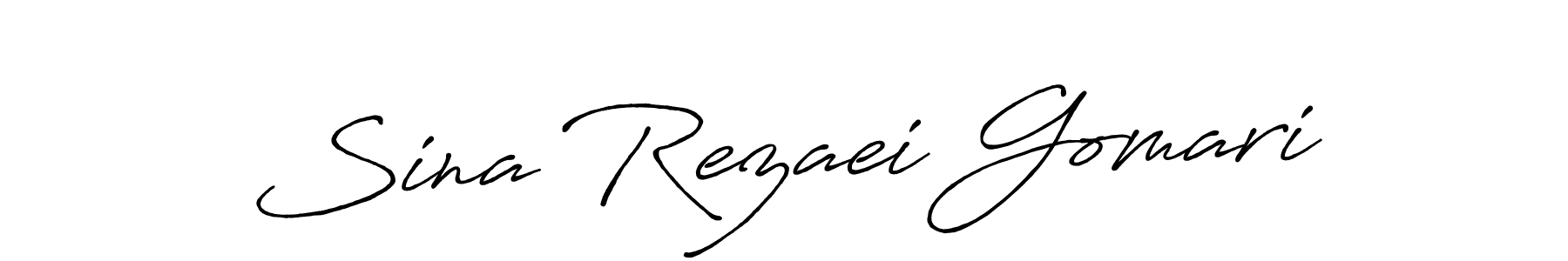 You should practise on your own different ways (Antro_Vectra_Bolder) to write your name (Sina Rezaei Gomari) in signature. don't let someone else do it for you. Sina Rezaei Gomari signature style 7 images and pictures png