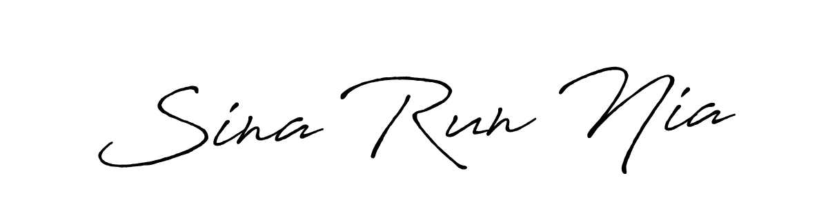 This is the best signature style for the Sina Run Nia name. Also you like these signature font (Antro_Vectra_Bolder). Mix name signature. Sina Run Nia signature style 7 images and pictures png