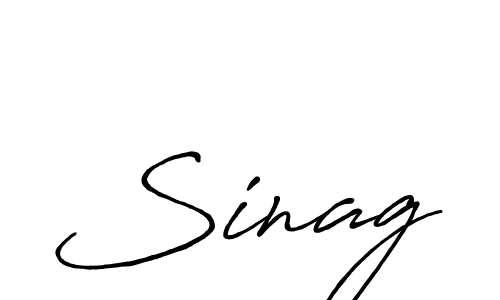 Similarly Antro_Vectra_Bolder is the best handwritten signature design. Signature creator online .You can use it as an online autograph creator for name Sinag. Sinag signature style 7 images and pictures png