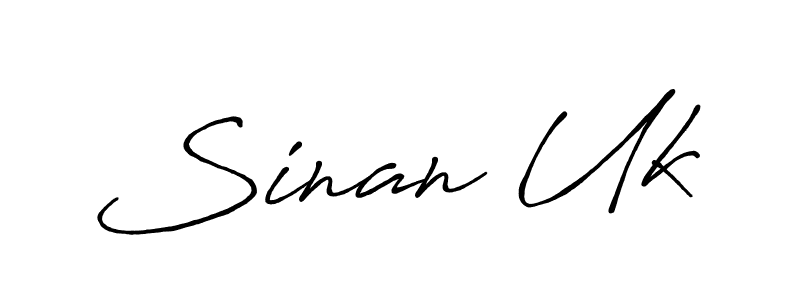 Also we have Sinan Uk name is the best signature style. Create professional handwritten signature collection using Antro_Vectra_Bolder autograph style. Sinan Uk signature style 7 images and pictures png