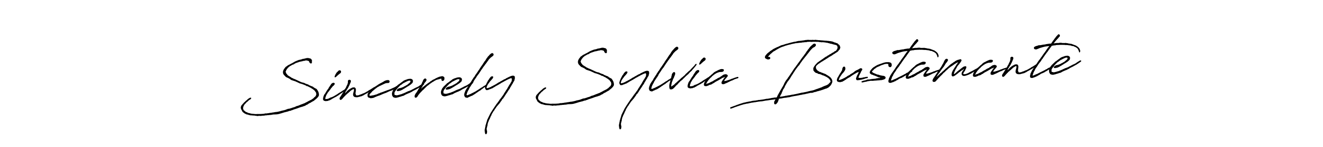 How to Draw Sincerely Sylvia Bustamante signature style? Antro_Vectra_Bolder is a latest design signature styles for name Sincerely Sylvia Bustamante. Sincerely Sylvia Bustamante signature style 7 images and pictures png