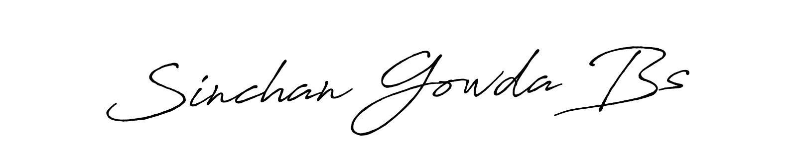 You should practise on your own different ways (Antro_Vectra_Bolder) to write your name (Sinchan Gowda Bs) in signature. don't let someone else do it for you. Sinchan Gowda Bs signature style 7 images and pictures png