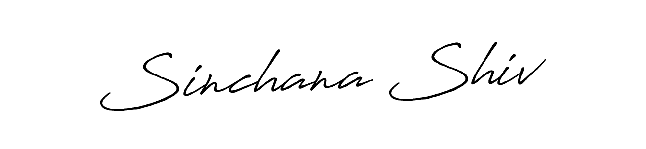 Make a beautiful signature design for name Sinchana Shiv. With this signature (Antro_Vectra_Bolder) style, you can create a handwritten signature for free. Sinchana Shiv signature style 7 images and pictures png