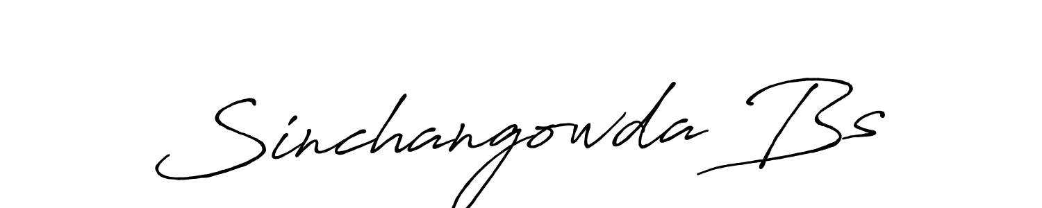 How to make Sinchangowda Bs signature? Antro_Vectra_Bolder is a professional autograph style. Create handwritten signature for Sinchangowda Bs name. Sinchangowda Bs signature style 7 images and pictures png