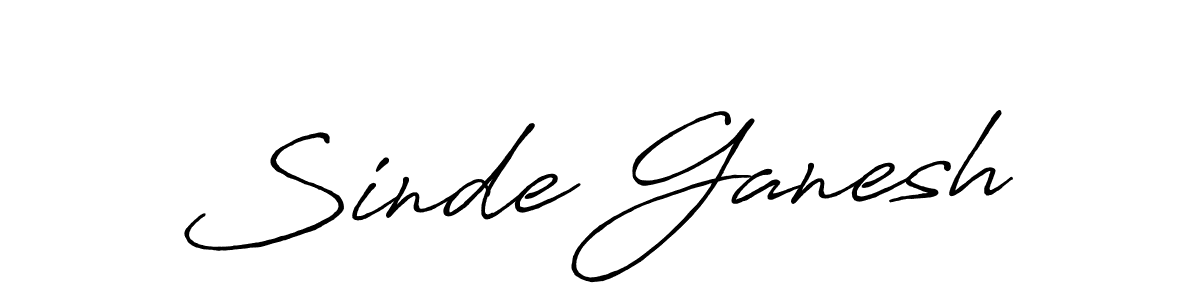 Similarly Antro_Vectra_Bolder is the best handwritten signature design. Signature creator online .You can use it as an online autograph creator for name Sinde Ganesh. Sinde Ganesh signature style 7 images and pictures png