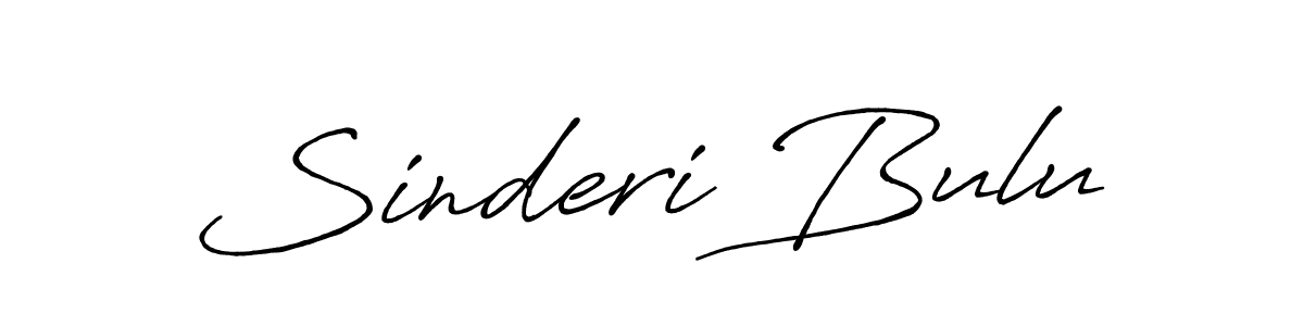 Make a beautiful signature design for name Sinderi Bulu. With this signature (Antro_Vectra_Bolder) style, you can create a handwritten signature for free. Sinderi Bulu signature style 7 images and pictures png