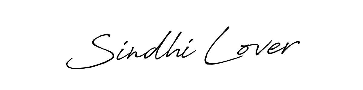 Design your own signature with our free online signature maker. With this signature software, you can create a handwritten (Antro_Vectra_Bolder) signature for name Sindhi Lover. Sindhi Lover signature style 7 images and pictures png