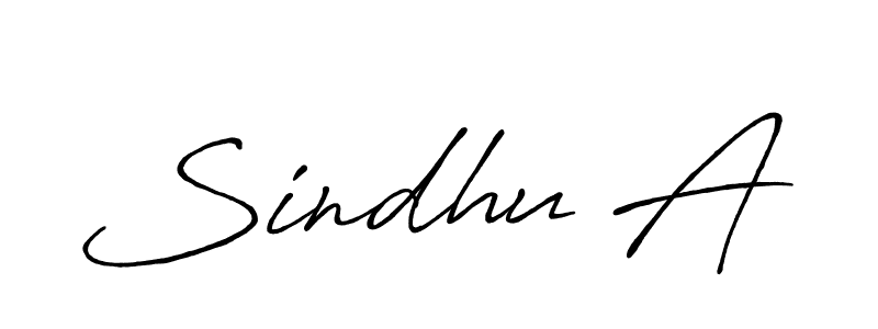 It looks lik you need a new signature style for name Sindhu A. Design unique handwritten (Antro_Vectra_Bolder) signature with our free signature maker in just a few clicks. Sindhu A signature style 7 images and pictures png