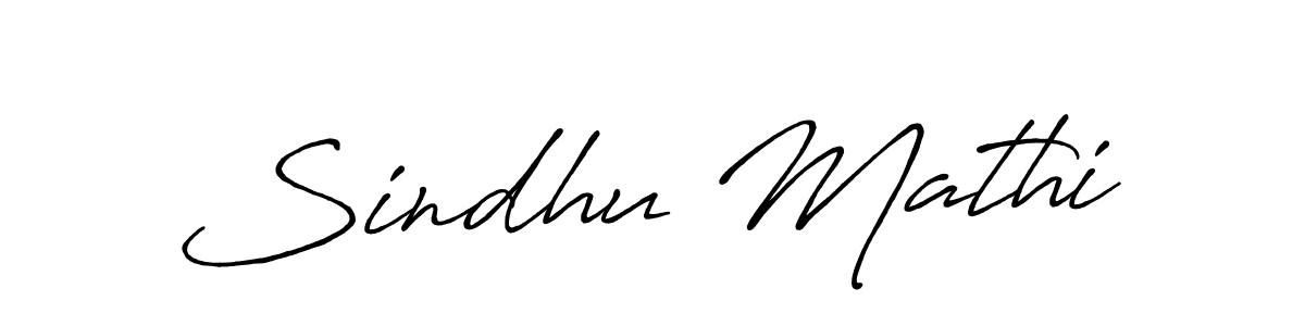 Also we have Sindhu Mathi name is the best signature style. Create professional handwritten signature collection using Antro_Vectra_Bolder autograph style. Sindhu Mathi signature style 7 images and pictures png