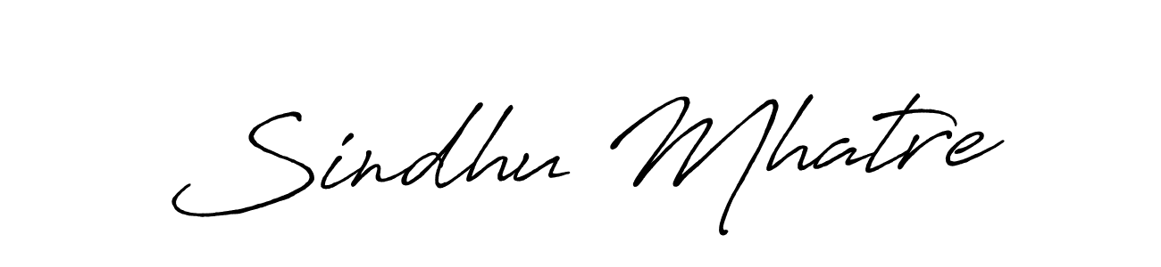 Sindhu Mhatre stylish signature style. Best Handwritten Sign (Antro_Vectra_Bolder) for my name. Handwritten Signature Collection Ideas for my name Sindhu Mhatre. Sindhu Mhatre signature style 7 images and pictures png