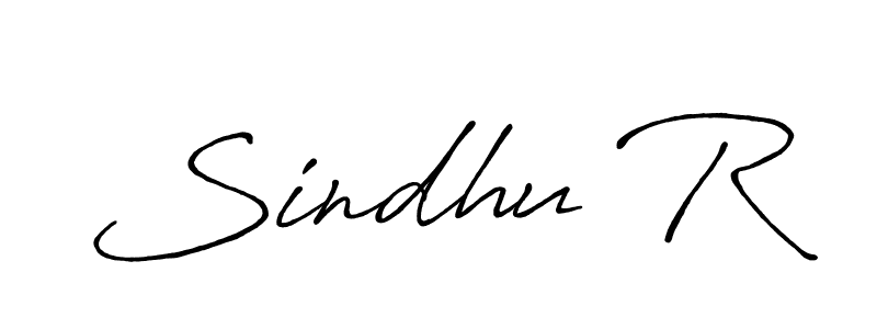 Create a beautiful signature design for name Sindhu R. With this signature (Antro_Vectra_Bolder) fonts, you can make a handwritten signature for free. Sindhu R signature style 7 images and pictures png