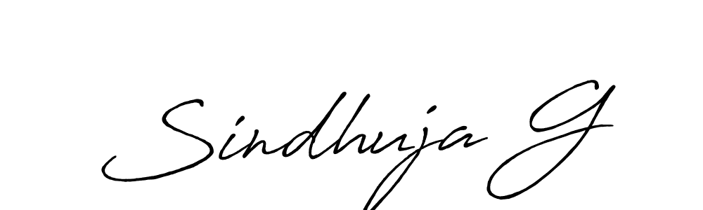 Similarly Antro_Vectra_Bolder is the best handwritten signature design. Signature creator online .You can use it as an online autograph creator for name Sindhuja G. Sindhuja G signature style 7 images and pictures png
