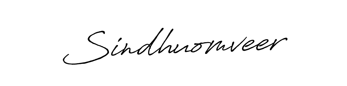 Make a beautiful signature design for name Sindhuomveer. With this signature (Antro_Vectra_Bolder) style, you can create a handwritten signature for free. Sindhuomveer signature style 7 images and pictures png