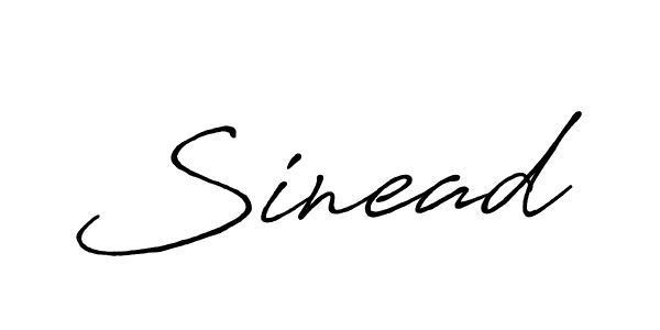 The best way (Antro_Vectra_Bolder) to make a short signature is to pick only two or three words in your name. The name Sinead include a total of six letters. For converting this name. Sinead signature style 7 images and pictures png