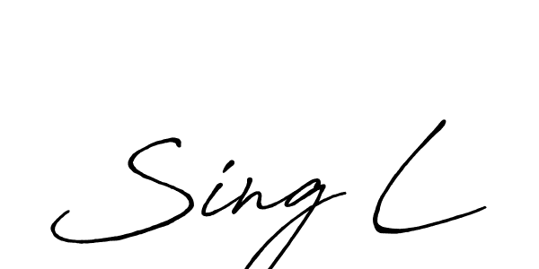 if you are searching for the best signature style for your name Sing L. so please give up your signature search. here we have designed multiple signature styles  using Antro_Vectra_Bolder. Sing L signature style 7 images and pictures png