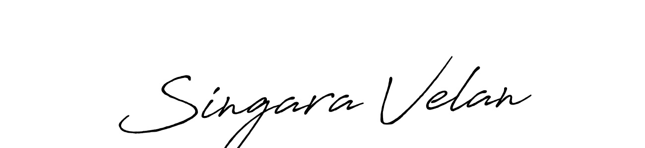 Also we have Singara Velan name is the best signature style. Create professional handwritten signature collection using Antro_Vectra_Bolder autograph style. Singara Velan signature style 7 images and pictures png