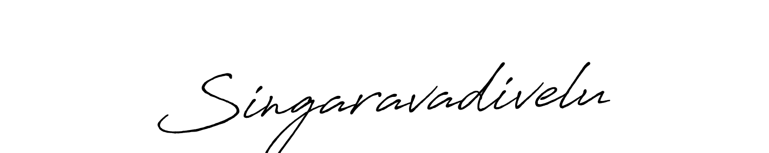 Create a beautiful signature design for name Singaravadivelu. With this signature (Antro_Vectra_Bolder) fonts, you can make a handwritten signature for free. Singaravadivelu signature style 7 images and pictures png