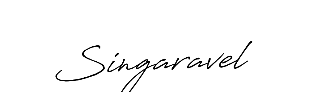 Use a signature maker to create a handwritten signature online. With this signature software, you can design (Antro_Vectra_Bolder) your own signature for name Singaravel. Singaravel signature style 7 images and pictures png