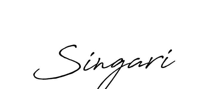 Make a beautiful signature design for name Singari. With this signature (Antro_Vectra_Bolder) style, you can create a handwritten signature for free. Singari signature style 7 images and pictures png