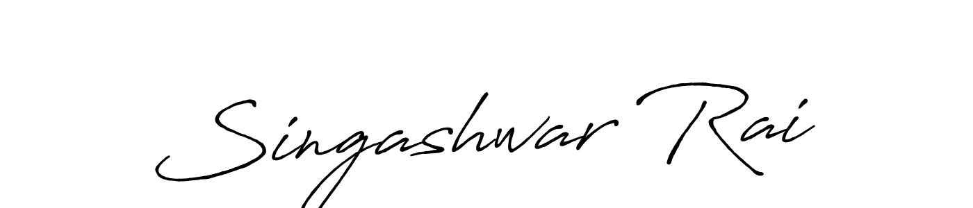 if you are searching for the best signature style for your name Singashwar Rai. so please give up your signature search. here we have designed multiple signature styles  using Antro_Vectra_Bolder. Singashwar Rai signature style 7 images and pictures png