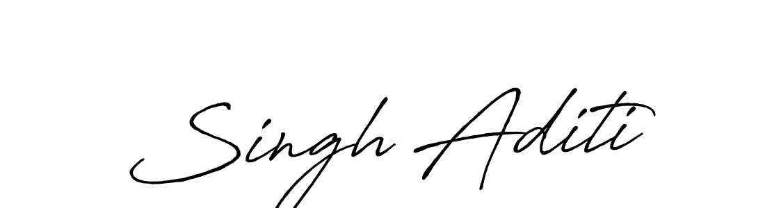 How to make Singh Aditi signature? Antro_Vectra_Bolder is a professional autograph style. Create handwritten signature for Singh Aditi name. Singh Aditi signature style 7 images and pictures png