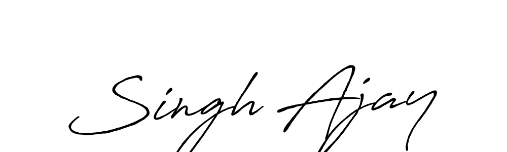 Similarly Antro_Vectra_Bolder is the best handwritten signature design. Signature creator online .You can use it as an online autograph creator for name Singh Ajay. Singh Ajay signature style 7 images and pictures png