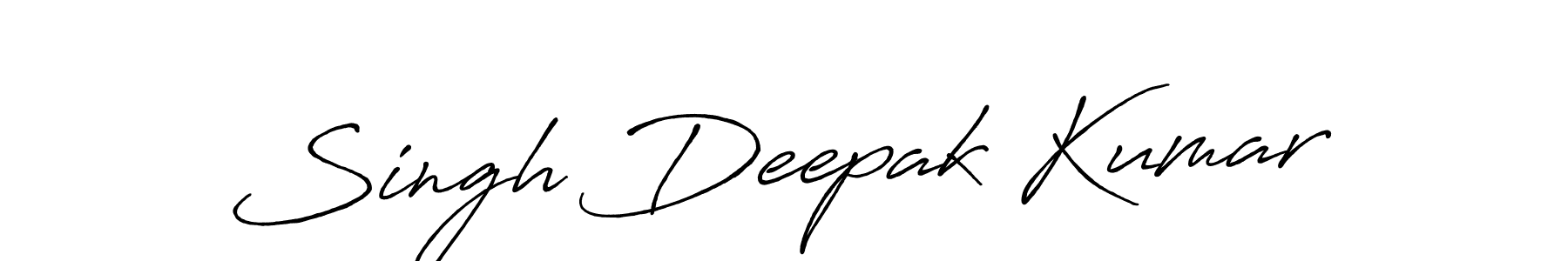 Use a signature maker to create a handwritten signature online. With this signature software, you can design (Antro_Vectra_Bolder) your own signature for name Singh Deepak Kumar. Singh Deepak Kumar signature style 7 images and pictures png