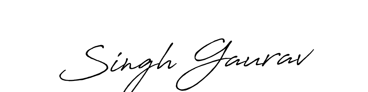 Make a short Singh Gaurav signature style. Manage your documents anywhere anytime using Antro_Vectra_Bolder. Create and add eSignatures, submit forms, share and send files easily. Singh Gaurav signature style 7 images and pictures png