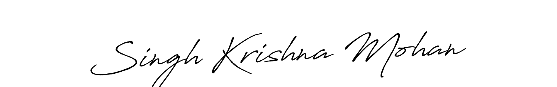 Also You can easily find your signature by using the search form. We will create Singh Krishna Mohan name handwritten signature images for you free of cost using Antro_Vectra_Bolder sign style. Singh Krishna Mohan signature style 7 images and pictures png