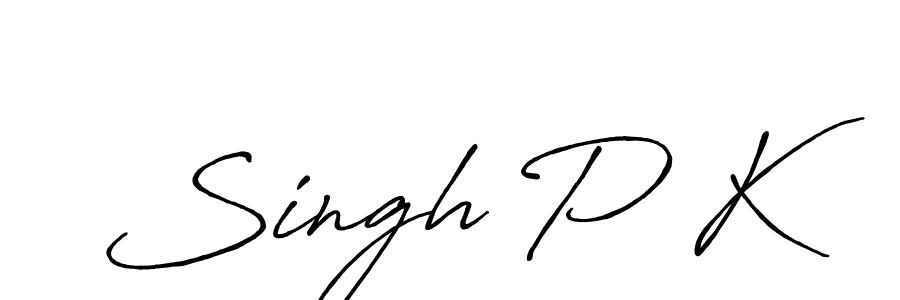 Create a beautiful signature design for name Singh P K. With this signature (Antro_Vectra_Bolder) fonts, you can make a handwritten signature for free. Singh P K signature style 7 images and pictures png