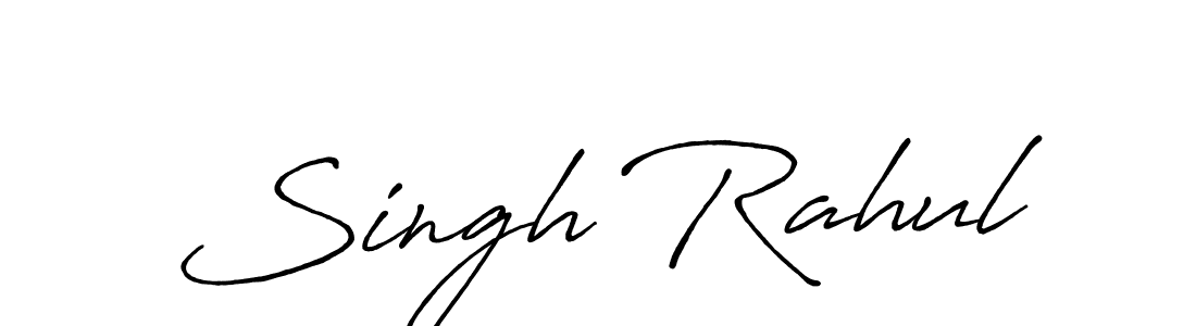 Singh Rahul stylish signature style. Best Handwritten Sign (Antro_Vectra_Bolder) for my name. Handwritten Signature Collection Ideas for my name Singh Rahul. Singh Rahul signature style 7 images and pictures png