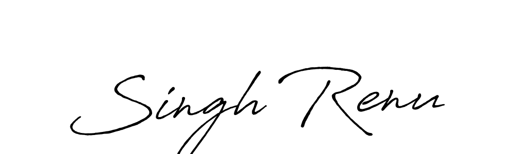 Design your own signature with our free online signature maker. With this signature software, you can create a handwritten (Antro_Vectra_Bolder) signature for name Singh Renu. Singh Renu signature style 7 images and pictures png