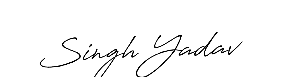 Singh Yadav stylish signature style. Best Handwritten Sign (Antro_Vectra_Bolder) for my name. Handwritten Signature Collection Ideas for my name Singh Yadav. Singh Yadav signature style 7 images and pictures png