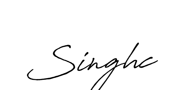 Singhc stylish signature style. Best Handwritten Sign (Antro_Vectra_Bolder) for my name. Handwritten Signature Collection Ideas for my name Singhc. Singhc signature style 7 images and pictures png