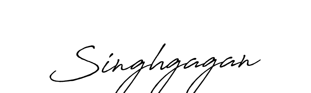 How to make Singhgagan signature? Antro_Vectra_Bolder is a professional autograph style. Create handwritten signature for Singhgagan name. Singhgagan signature style 7 images and pictures png