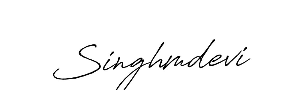 Use a signature maker to create a handwritten signature online. With this signature software, you can design (Antro_Vectra_Bolder) your own signature for name Singhmdevi. Singhmdevi signature style 7 images and pictures png