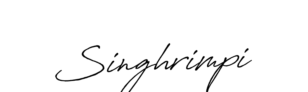 You can use this online signature creator to create a handwritten signature for the name Singhrimpi. This is the best online autograph maker. Singhrimpi signature style 7 images and pictures png