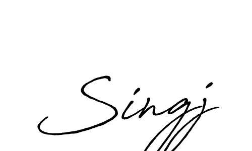 The best way (Antro_Vectra_Bolder) to make a short signature is to pick only two or three words in your name. The name Singj include a total of six letters. For converting this name. Singj signature style 7 images and pictures png