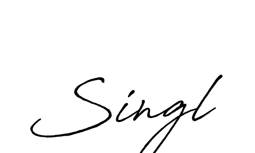 Make a beautiful signature design for name Singl. With this signature (Antro_Vectra_Bolder) style, you can create a handwritten signature for free. Singl signature style 7 images and pictures png