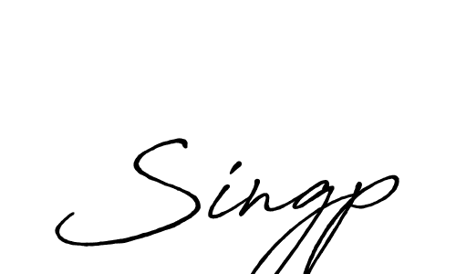 It looks lik you need a new signature style for name Singp. Design unique handwritten (Antro_Vectra_Bolder) signature with our free signature maker in just a few clicks. Singp signature style 7 images and pictures png