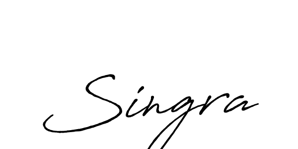 Make a beautiful signature design for name Singra. With this signature (Antro_Vectra_Bolder) style, you can create a handwritten signature for free. Singra signature style 7 images and pictures png