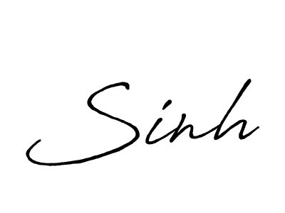 Create a beautiful signature design for name Sinh. With this signature (Antro_Vectra_Bolder) fonts, you can make a handwritten signature for free. Sinh signature style 7 images and pictures png