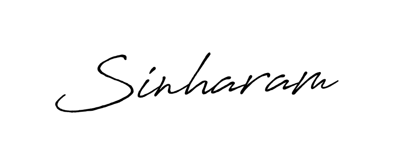 if you are searching for the best signature style for your name Sinharam. so please give up your signature search. here we have designed multiple signature styles  using Antro_Vectra_Bolder. Sinharam signature style 7 images and pictures png