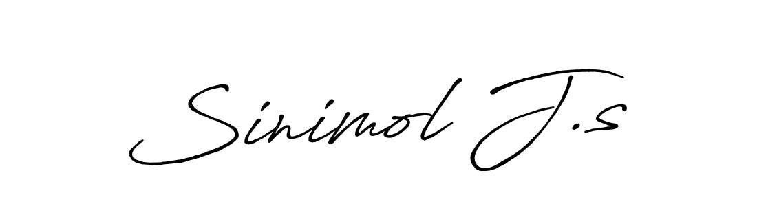 Also we have Sinimol J.s name is the best signature style. Create professional handwritten signature collection using Antro_Vectra_Bolder autograph style. Sinimol J.s signature style 7 images and pictures png