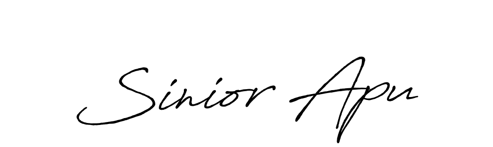 Check out images of Autograph of Sinior Apu name. Actor Sinior Apu Signature Style. Antro_Vectra_Bolder is a professional sign style online. Sinior Apu signature style 7 images and pictures png