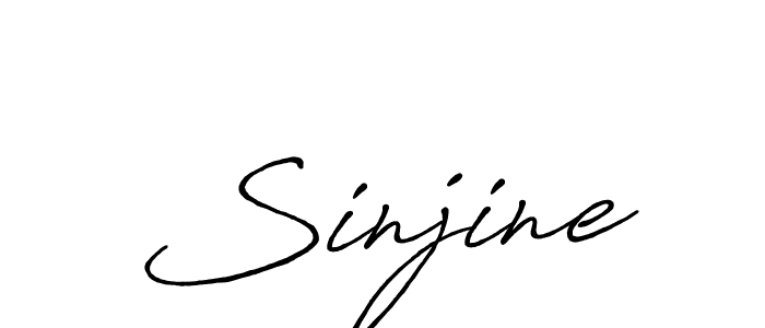 Also we have Sinjine name is the best signature style. Create professional handwritten signature collection using Antro_Vectra_Bolder autograph style. Sinjine signature style 7 images and pictures png