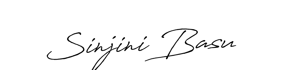 Sinjini Basu stylish signature style. Best Handwritten Sign (Antro_Vectra_Bolder) for my name. Handwritten Signature Collection Ideas for my name Sinjini Basu. Sinjini Basu signature style 7 images and pictures png