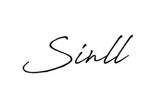 It looks lik you need a new signature style for name Sinll. Design unique handwritten (Antro_Vectra_Bolder) signature with our free signature maker in just a few clicks. Sinll signature style 7 images and pictures png