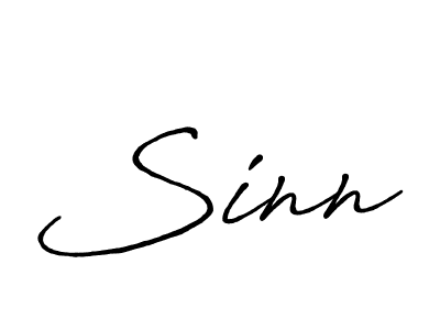 Also we have Sinn name is the best signature style. Create professional handwritten signature collection using Antro_Vectra_Bolder autograph style. Sinn signature style 7 images and pictures png